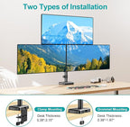 MOUNT PRO Triple Monitor Mount for Max 32" Computer Screen, Adjustable 3 - Image 5