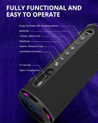 Tronsmart T7 Lite 24W Portable Bluetooth Speaker, Enhanced Bass, Rainbow Light - Image 8