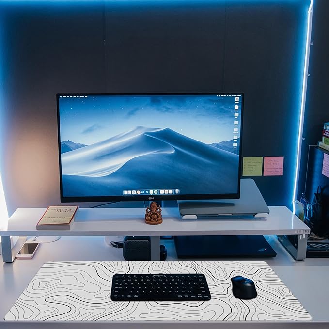 Desk Mat, Topographic Contour Large Gaming Mouse Pad - Image 6
