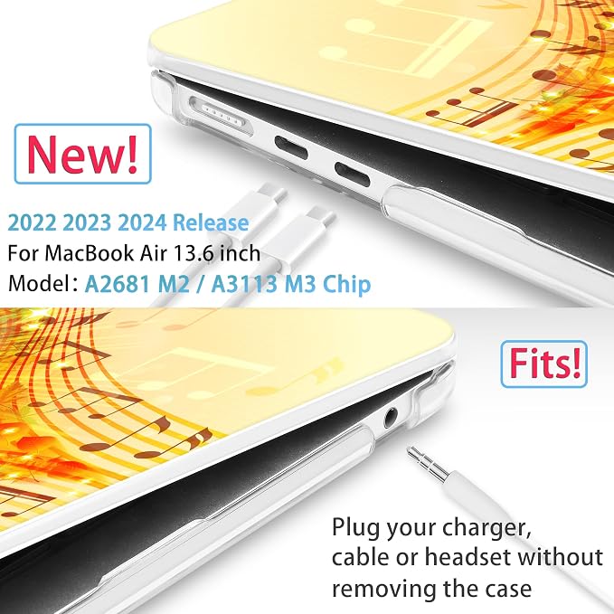 Mektron for 2025 M4 MacBook Air 13.6 Inch A3240 Case Fits 2023 A2681 M2 2024 - Image 2