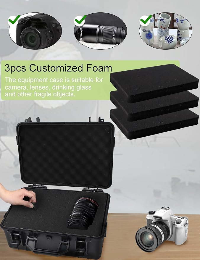 Camera Hard Case with Foam Protective Case Hard Shell Cases - Image 2
