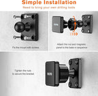 OHLPRO Magnetic Tablet Wall Mount Holder, 360° Rotatable Drilling Base iPad - Image 5