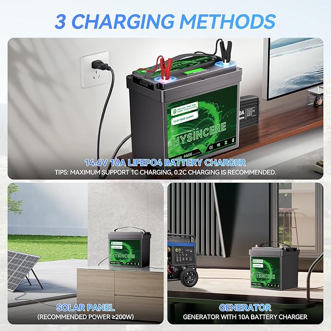 12V 50Ah LiFePO4 Lithium Battery, Built-in 50A BMS, Deep Cycle Up to 4000+ - Image 8