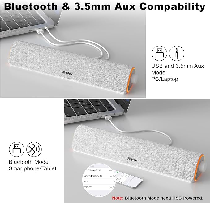 SOULION R50 Bluetooth Computer Speakers - Image 4