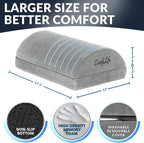 ComfiLife Foot Rest for Under Desk at Work – Adjustable Height Memory Foam Foot - Image 4