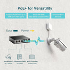 TP-Link TL-SG1005P, 5 Port Gigabit PoE Switch, 4 PoE+ Ports @65W, Plug & Play - Image 4
