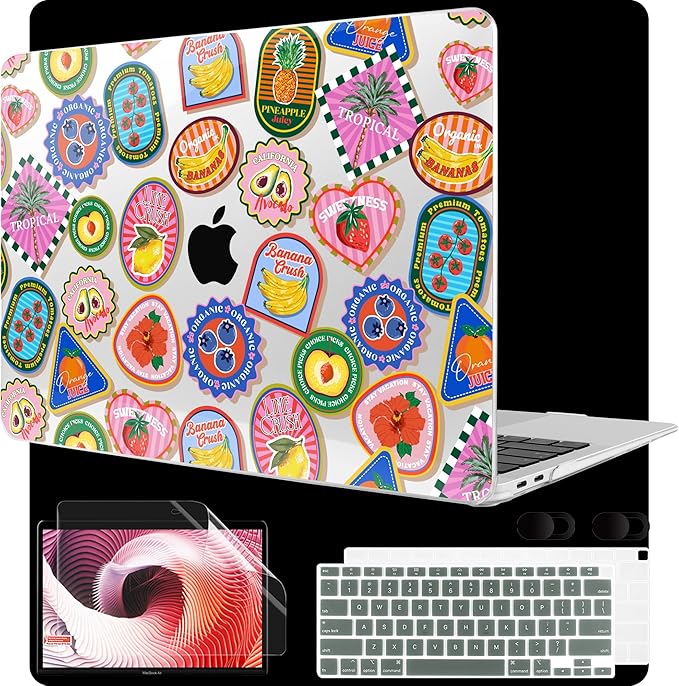 MEEgoodo for MacBook Air 13 inch Case 2021 2020 2019 2018 Released A2337 M1 by MEEgoodo