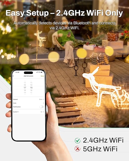 BN-LINK Smart WiFi Heavy Duty Outdoor Outlet, Timer and Countdown Function - Image 3