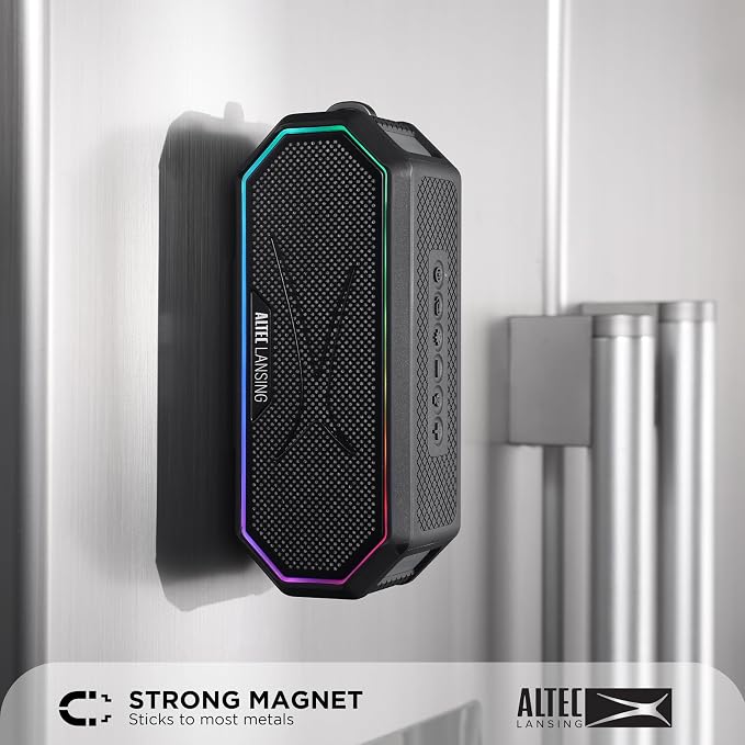 Altec Lansing Magnetic Bluetooth Speaker HYDRAJOLT 2.0, Waterproof IP67 - Image 3