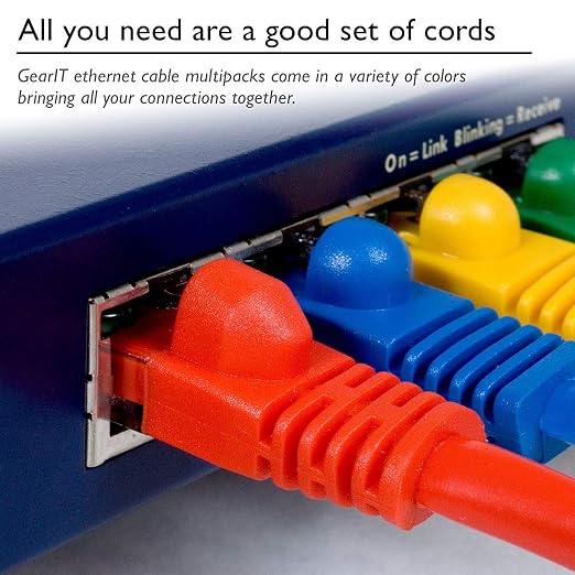 GearIT 50-Pack, Cat5e Ethernet Patch Cable 3 Feet - Image 7