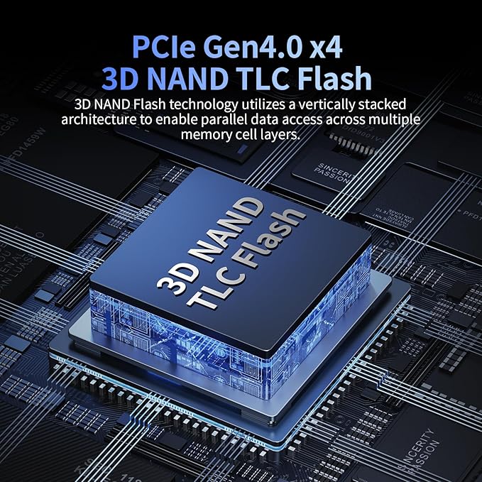 2TB SSD NVMe M.2 2280 PCIe Gen4 x4 Internal Solid State Drive - Image 3