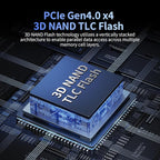2TB SSD NVMe M.2 2280 PCIe Gen4 x4 Internal Solid State Drive - Image 3
