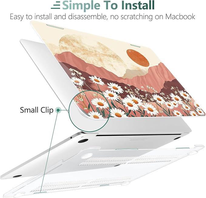 TWOLSKOO Compatible with MacBook Pro 13 inch Case 2023-2016 A2338 M2/M1 A2251 - Image 6