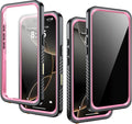 for iPhone 16 Pro Case Waterproof, Built-in Privacy Screen & HD Screen Double by AMILIFECASES