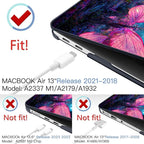 MEEgoodo for MacBook Air 13 inch Case 2021 2020 2019 2018 Released A2337 M1 - Image 2