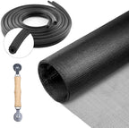 Screen Repair Kit for Windows and Doors 48” x 100" Adjustable Fiberglass Screens by Pazaka