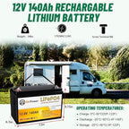 12V Lithium Battery-140ah Lithium Iron Phosphate LiFePO4 Deep Cycle Battery - Image 2