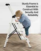 Taranta 3 Step Ladder, Lightweight Aluminum Step Stool - Image 5