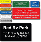 Engraved Electrical Panel Labels, Phenolic Labels, Breaker Box Label, Electric - Image 4
