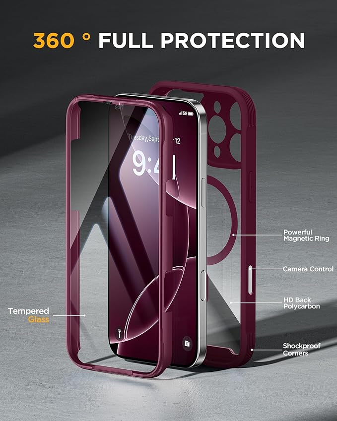 Miracase for iPhone 16 Pro Max Case 6.9'', Full-Body Bumper Phone case - Image 2