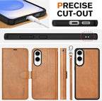 TUCCH Wallet Case for Galaxy S25 Edge, Removable 2 in 1 RFID Blocking Wrist - Image 8
