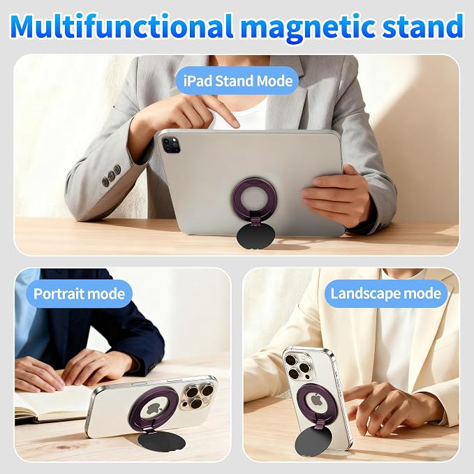 Magnetic Phone Holder for Magic Keyboard, Slim Portable Foldable Magnetic Phone - Image 6
