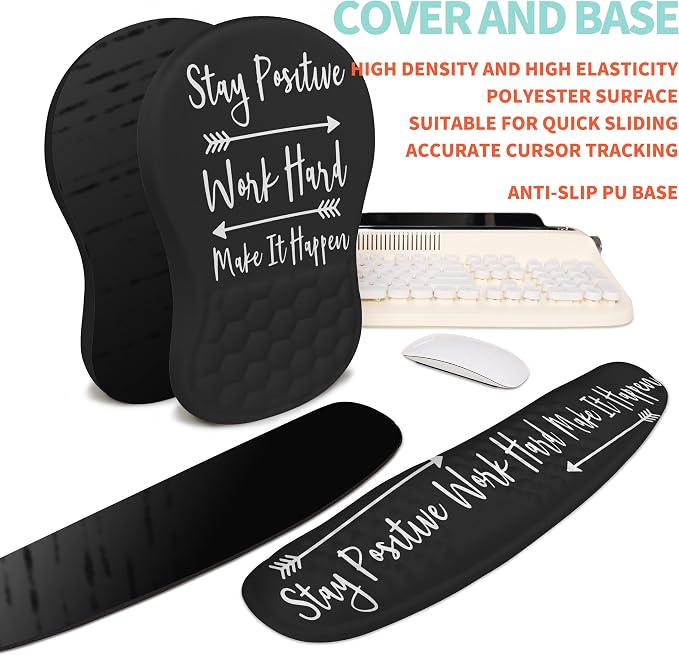 2-in-1 Ergonomic Set, Wave Rise Keyboard Wrist Rest and Massage Bulge Slope - Image 6