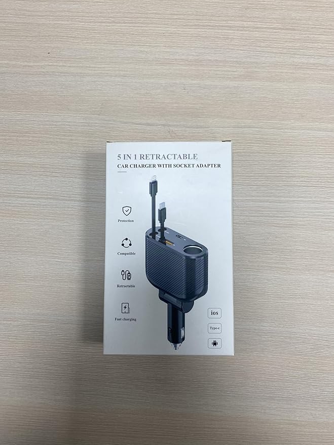 OHLPRO Retractable Car Charger Cigarette Lighter Adapter, 168W 5 in 1 Fast - Image 10