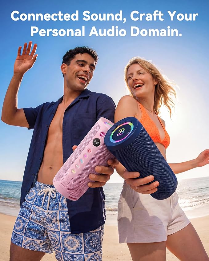 BassBloom Roar 3 Portable Bluetooth Speaker, 20W Powerful Sound - Image 2
