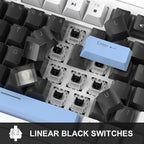 MageGee 75% Mechanical Gaming Keyboard, Compact Blue Backlit Wired Gaming - Image 3