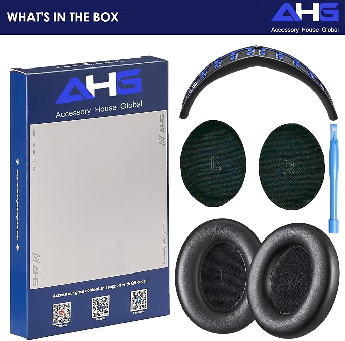QC Ultra Replacement Ear pad and Headband Pad Kit Cushion Compatible - Image 9