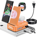300W Wireless Charger for Samsung, Zutspzss 10 in 1 Wireless Charging Station by Zutspzss