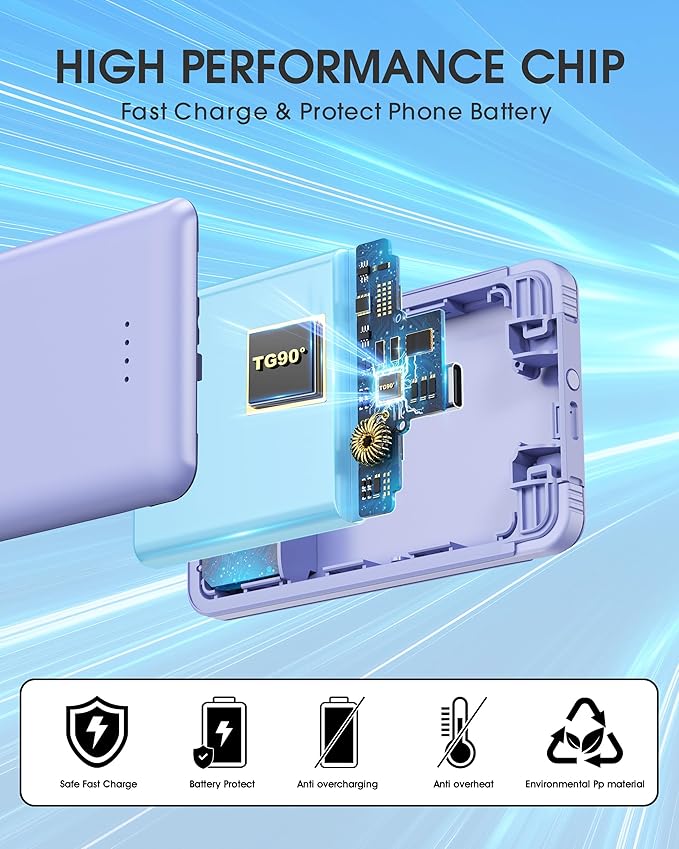 TG90° Portable Phone Charger Ultra Mini Power Bank - Image 7