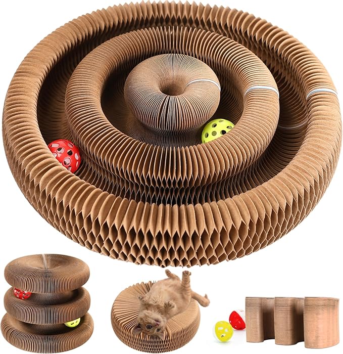 Double-Layer Cat Track Ball Toy, Cat Ball Adventure The Ultimate Interactive by Dosanlues