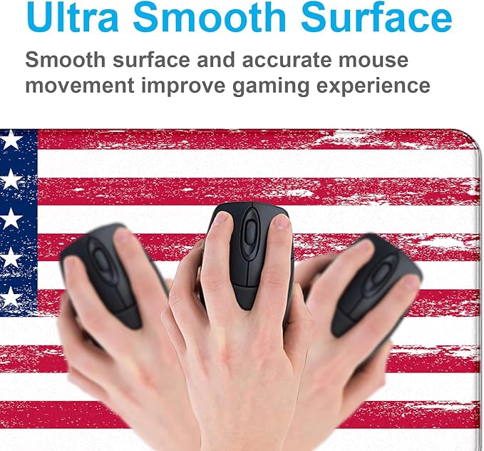 American Flag XXL Extended Mouse Pad, Patriot Large Laptop Pad, Waterproof - Image 4