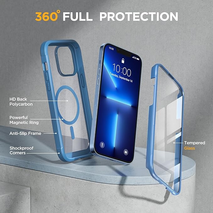Miracase Magnetic Glass for iPhone 13 Pro Case, Compatible - Image 4