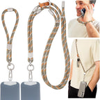 Pulpo 2-in-1 Cell Phone Wrist Strap and Lanyard Green & Orange by Pulpo