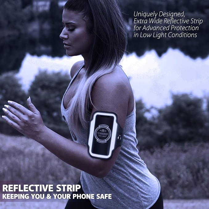 TRIBE Running Phone Holder Armband. iPhone & Galaxy Cell Phone Sports Arm Bands - Image 7