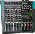 Depusheng MX6 6 Channel Sound Mixer Audio Mixing Console 48V 256DSP by Depusheng