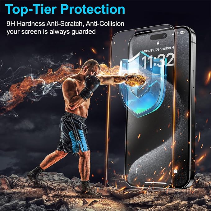 Mothca 2 Pack Matte Glass Screen Protector - Image 6
