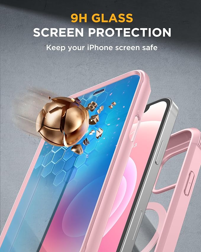 Miracase Magnetic for iPhone 12 mini Case, Drop & Scratch-Resistant, Shockproof - Image 4