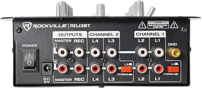 Rockville RDJ3BT 2 Channel DJ Mixer - Image 6