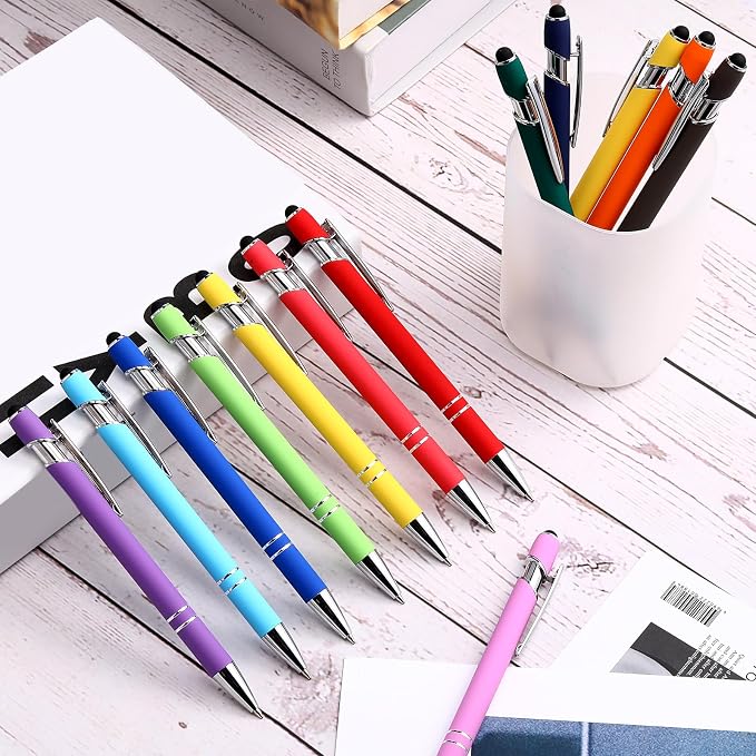 Konohan 100 Pieces Stylus Pen 2 in 1 Ballpoint Pen - Image 6