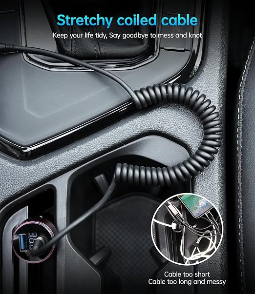 USB Type C to Lightning Cable 3FT 2Pack, Coiled iPhone Charger Fast Charging - Image 6