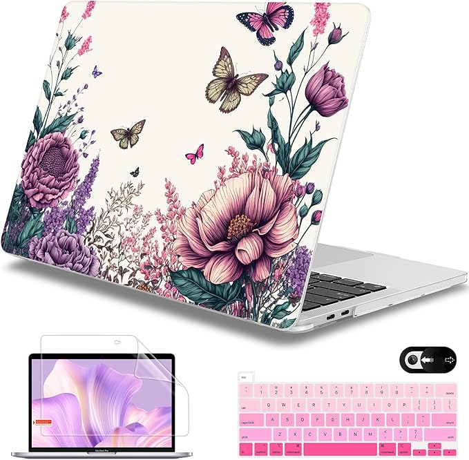 Mektron for MacBook Pro 13-inch Case 2022 2021 2020 Release A2338 M2 M1 A2289 by Mektron