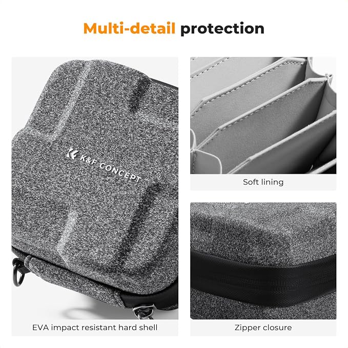 K&F Concept 10 in 1 Lens Filter Case, Hard Shell Camera Filter Pouch Up to 82mm - Image 3