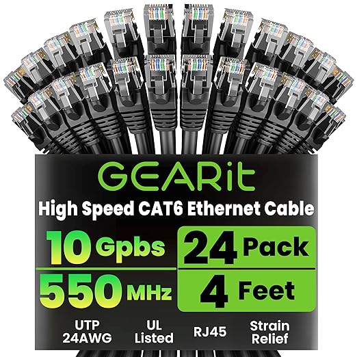 GearIT Cat 6 Ethernet Cable Pack by GEARit