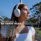 JLab JBuds Lux ANC Wireless Headphones, Cloud White, Hybrid Active Noise - Image 3