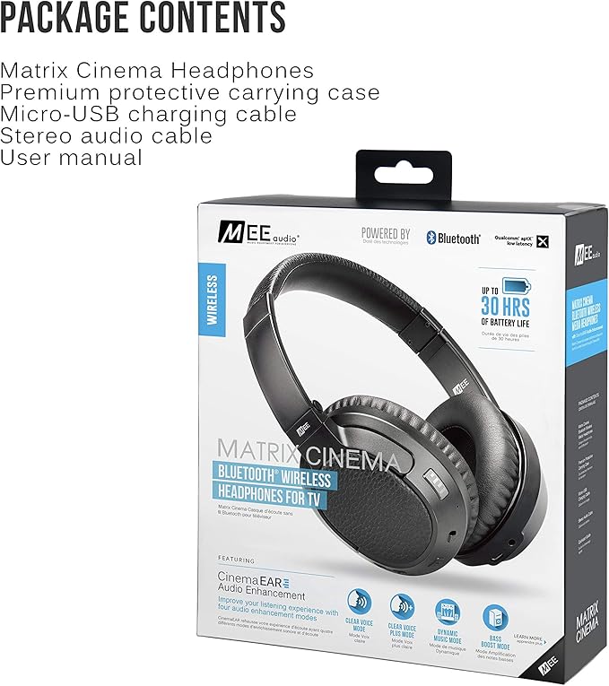 MEE audio Matrix Cinema Bluetooth Wireless Over-Ear High Resolution Stereo - Image 9