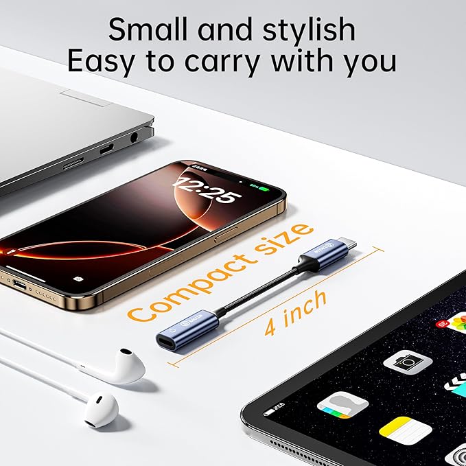 USB C to Lightning Audio Adapter, USB Type C Male to Lightning Female Headphone - Image 5